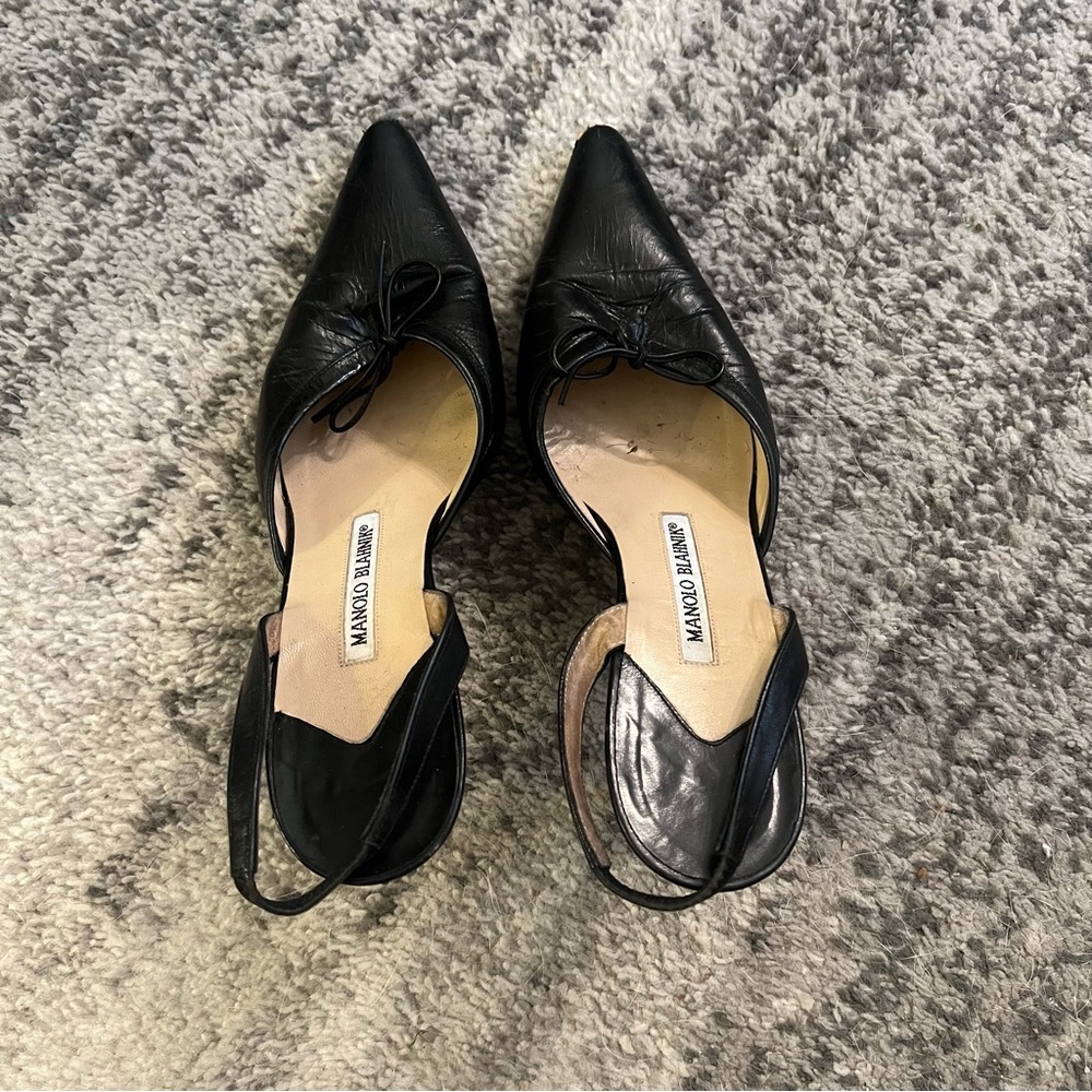 Manolo Blahnik Slingback Pumps Vintage 36.5 - Picture 14 of 15